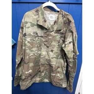 US Military Army Combat Coat Mens Medium Long OCP Multicam Blouse Top Flame FR